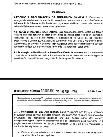 La resolución establece que la