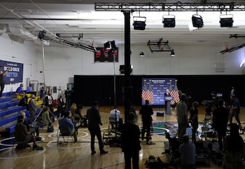 El candidato presidencial demócrata y