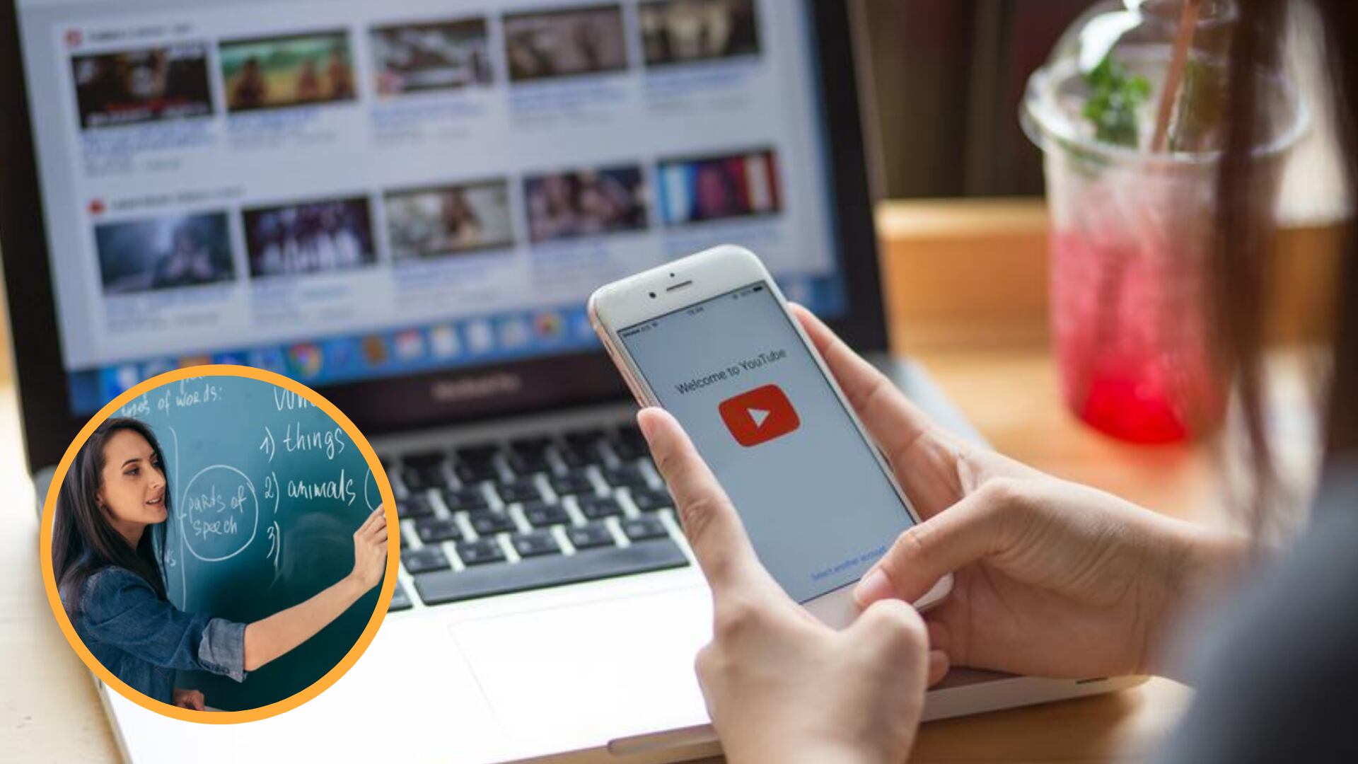 YouTube se ha convertido en una opción confiable para aquellos que buscan mejorar sus habilidades lingüísticas. (Composición Infobae: www.epe.es / www.andycameronenglish.com)