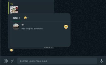 Eliminar reacciones con emojis (Foto:
