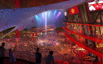Exterior del futuro nuevo estadio del Manchester United. (Foster + Partners)