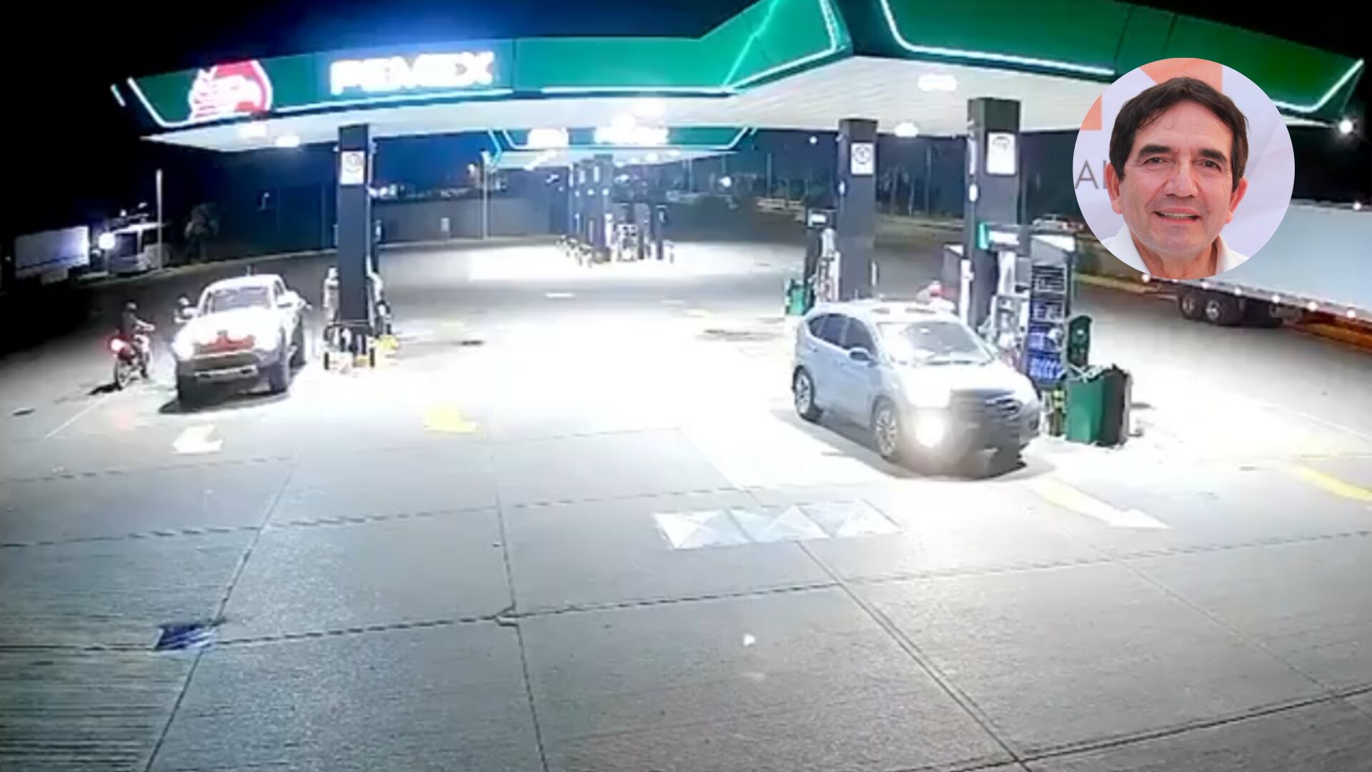 Captura de pantalla del video desmentido por la FGR vinculado al asesinato de Cuén. (Fiscalía de Sinaloa | @Santibanez_Clar)