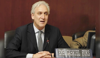 El embajador argentino, Gabriel Fuks,
