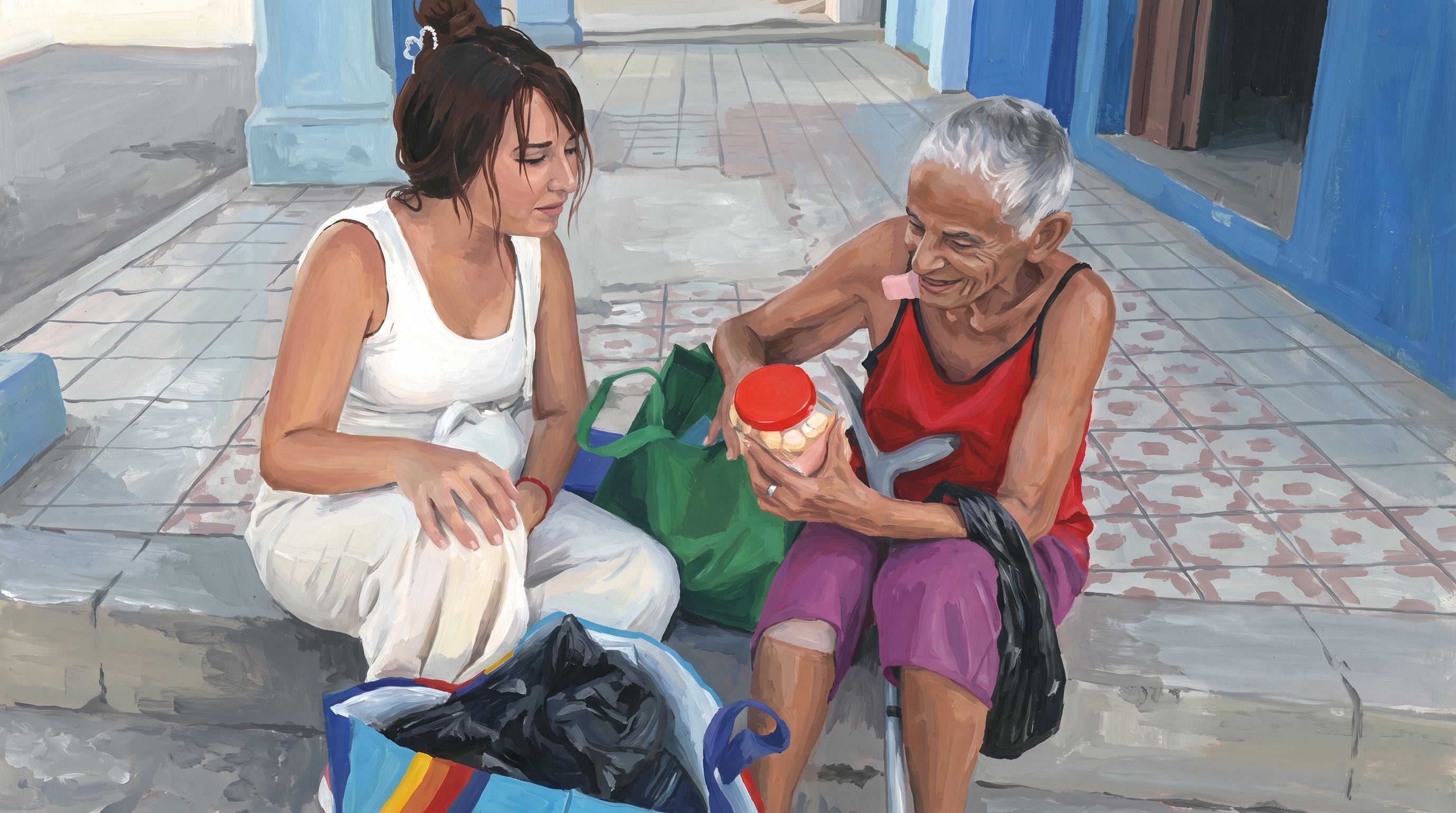La anciana dijo que ese día no había tomado café y que prefería los dulces; la escena se difundió en medio de la escasez alimentaria en Cuba. (Imagen Ilustrativa Infobae)