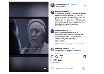 El conductor y su emotiva