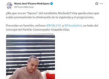 María José Pizarro pide investigar a concejal que apareció armado y lanzó amenaza contra petristas - crédito @PizarroMariaJo/X