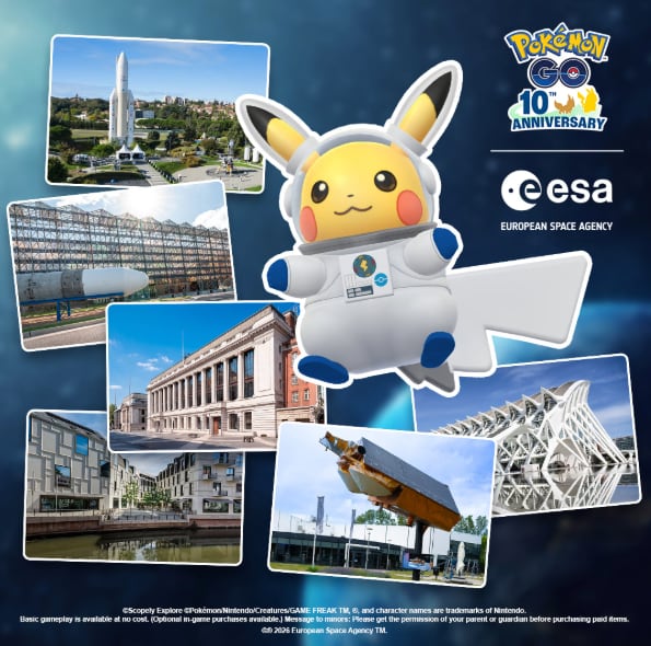 Pikachu astronauta debutará en incursiones de nivel 1 y mediante una investigación temporal en Pokémon GO.