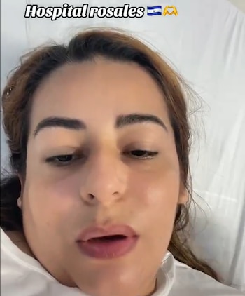 La paciente de Lempira buscó ayuda por un dolor abdominal agudo causado por un problema de vesícula y fue operada de emergencia en el Hospital Rosales./ (TikTok)