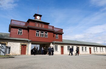 The gate to the former