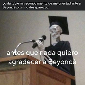 La tendencia en redes sugiere que se debe agradecer a Beyoncé para evitar una "maldición". (Captura/facebook)