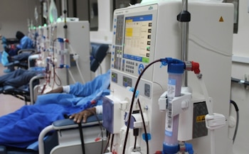 Más de 81.400 sesiones de hemodiálisis se han realizado este año hasta agosto en el Complejo Hospitalario Dr. Arnulfo Arias Madrid, la mayor unidad de hemodiálisis del país. (CSS)
