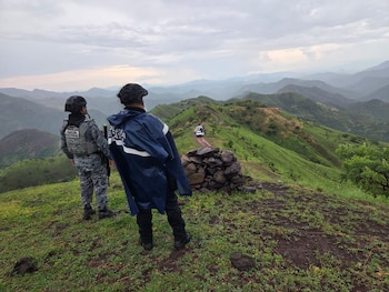 El despliegue contempla recorridos terrestres, patrullajes a pie y vigilancia aérea, informó la Secretaría de Seguridad Pública de Guerrero. (Crédito: X |@SSPGro)