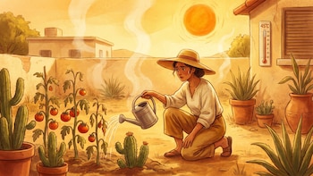 Cómo proteger tus plantas de exterior ante el calor extremo y las tormentas: así puedes evitar que mueran