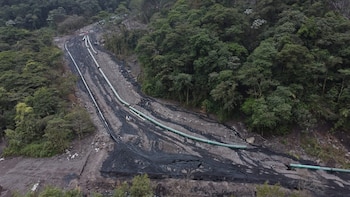 Imagen de una de las zonas afectadas por el derrame de petróleo en la Amazonía Ecuatoriana
