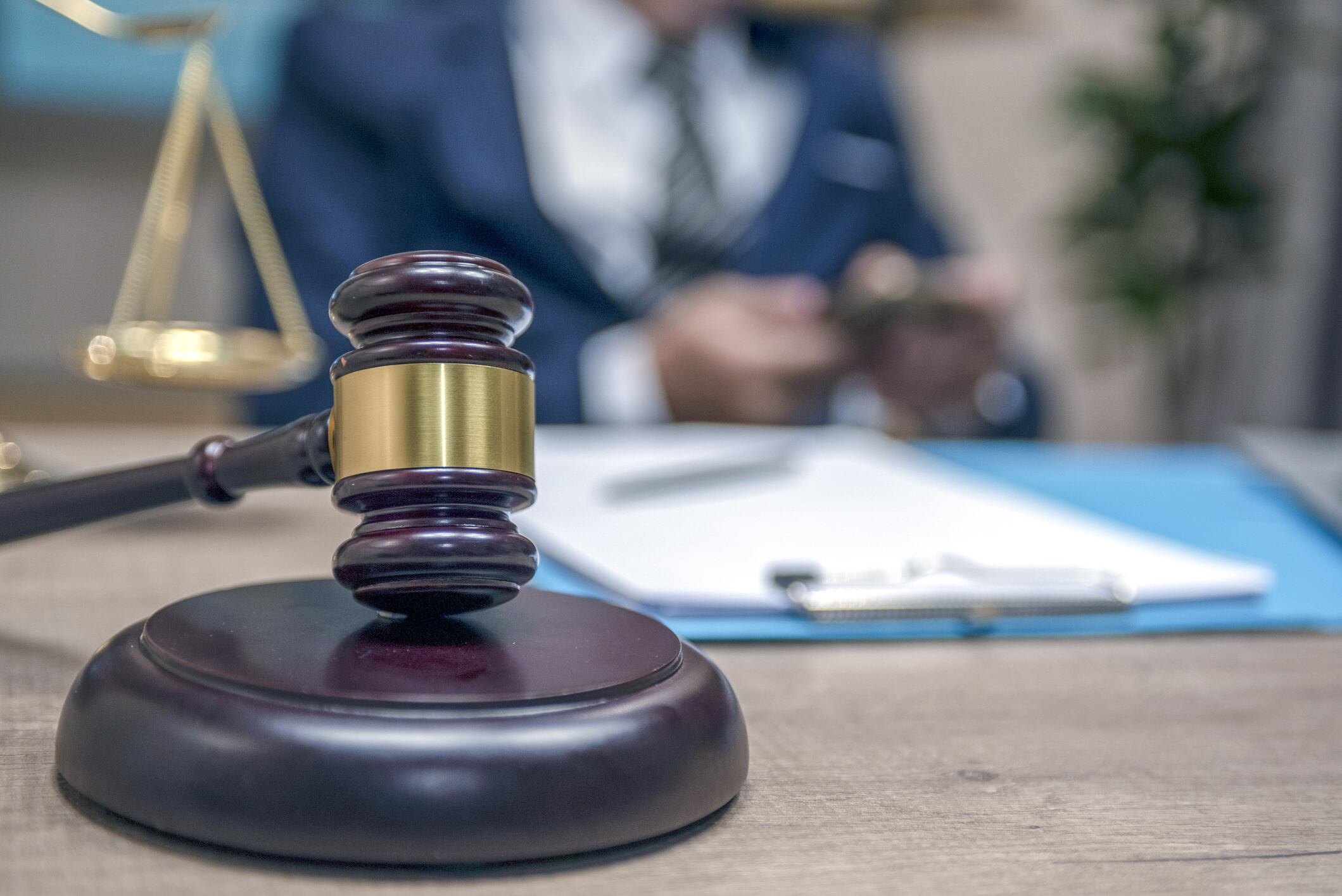 Mazo de un juez. (Getty)