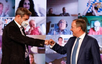 Markus Soeder y Armin Laschet,