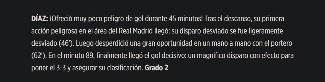 Uno de los medios de comunicación más leídos del país teutón resaltó la labor del partido del atacante colombiano ante el 15 veces campeón de Europa -crédito Bild Alemania