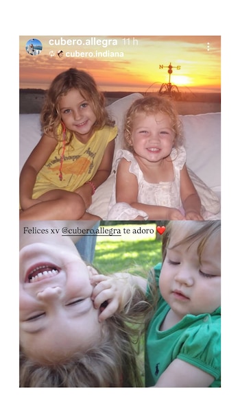 Indiana Cubero expresó su cariño