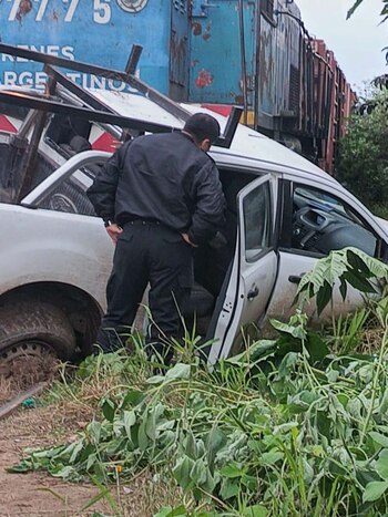 Afortunadamente, los ocupantes del vehículo