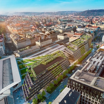 El edificio Masaryčka con la