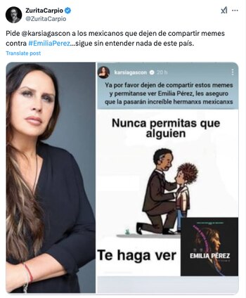 Captura de pantalla de X.