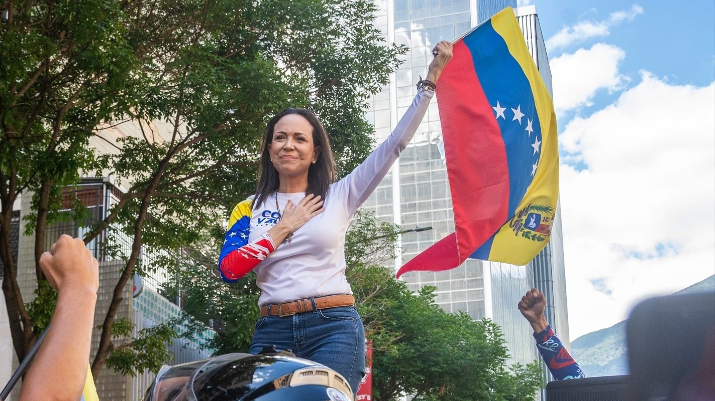 María Corina Machado, líder de la oposición venezolana y Premio Nobel de la Paz (Jimmy Villalta / Europa Press)
