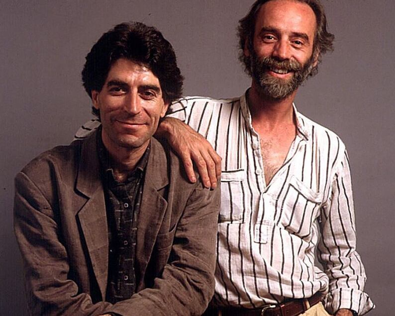 Fotografía de Javier Krahe y Joaquín Sabina en el Café Central. (@javier_krahe/Instagram)