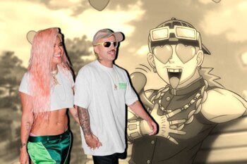 Feid y Karol G en formato anime "Sorry 4 That Much" con - crédito Karol G/YouTube