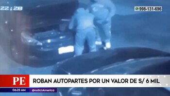 Cercado de Lima: roban autopartes