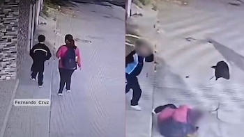Niño intenta defender a su mamá con un hula-hula durante asalto en Zumpango: video causa indignación