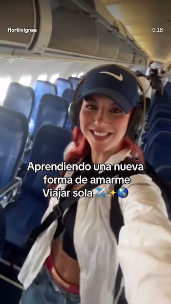 Flor Vigna emprendió un viaje,