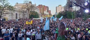 El acto de Javier Milei