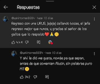 Comentario de un internauta en