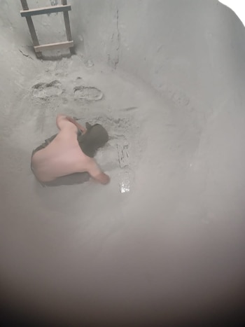 La carga de cemento del