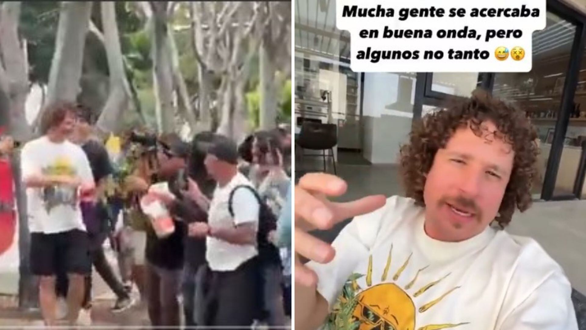 El youtuber explicó en Instagram que solo pasó por la protesta por curiosidad y lamentó que se generara una reacción tan hostil en su contra. (X / @ElMisterPool)