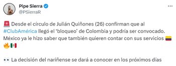 La selección Colombia habría contactado