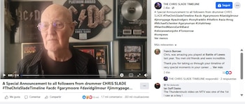 Chris Slade anunció en redes sociales que dejaría de tocar en vivo. (Facebook)