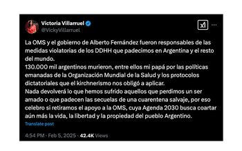 Victoria Villarruel, vicepresidenta