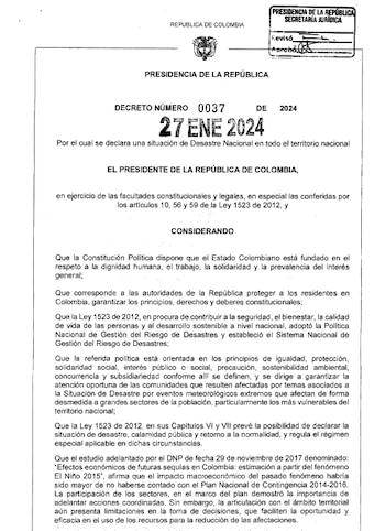 Decreto de emergencia ambiental - crédito W Radio / X.