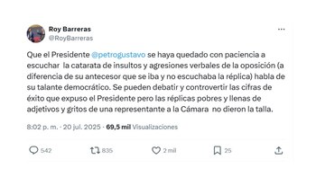 Con esta publicación, el exembajador