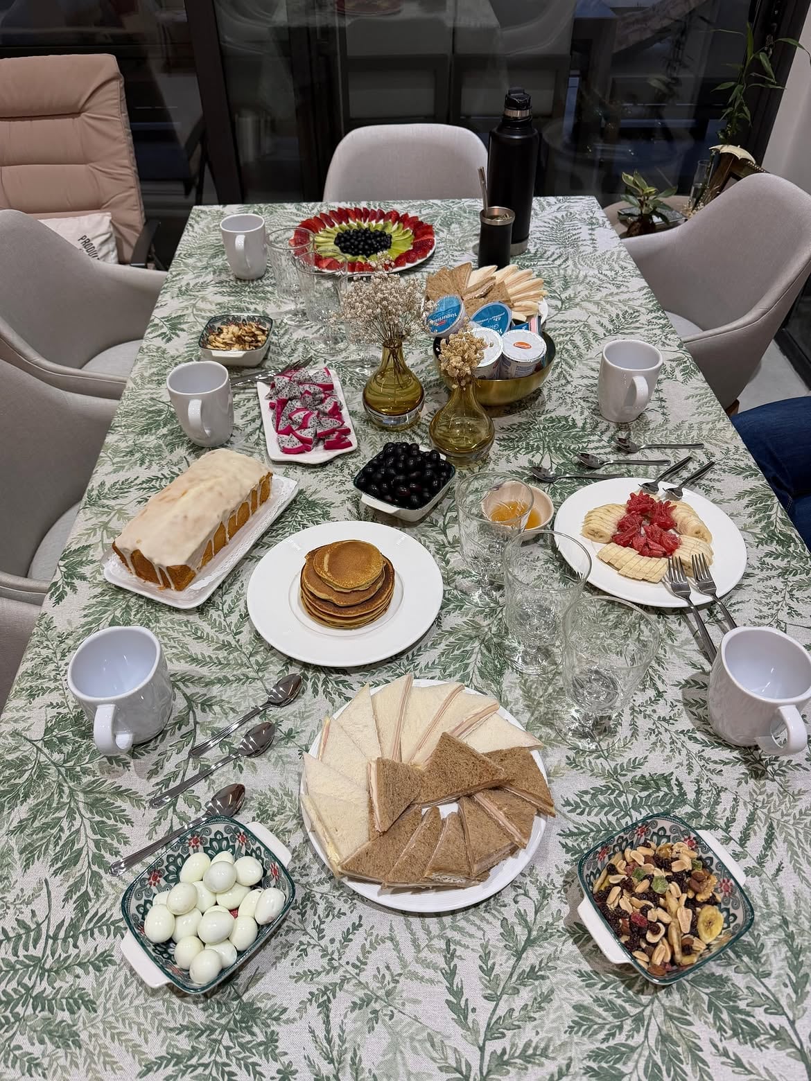 La mesa para el cumpleañero en su día
