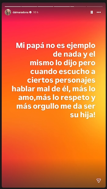 "Mi papá no es ejemplo