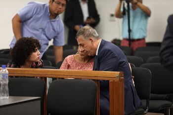 Daniel Urresti y su esposa