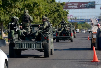 Militares desplegados en Sinaloa
