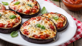 Receta de pizza de berenjenas, rápida y fácil