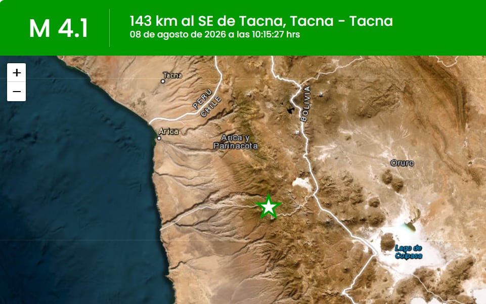 Sismo en Tacna