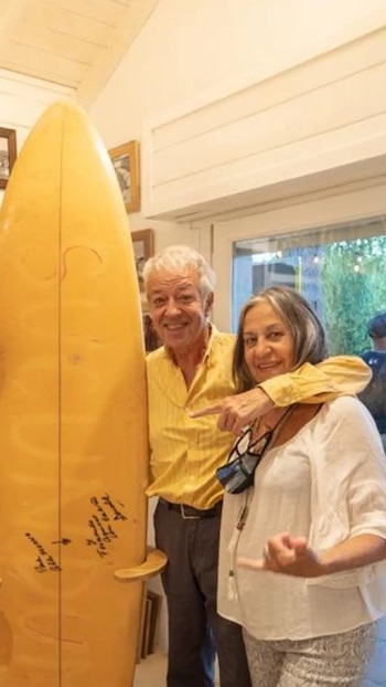 Donald junto a su esposa