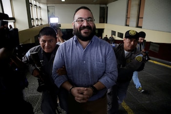 Javier Duarte tras la audiencia