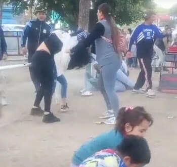 La pelea comenzó con un