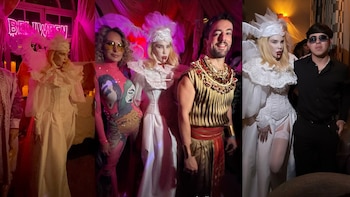 Todos os presentes se caracterizaron